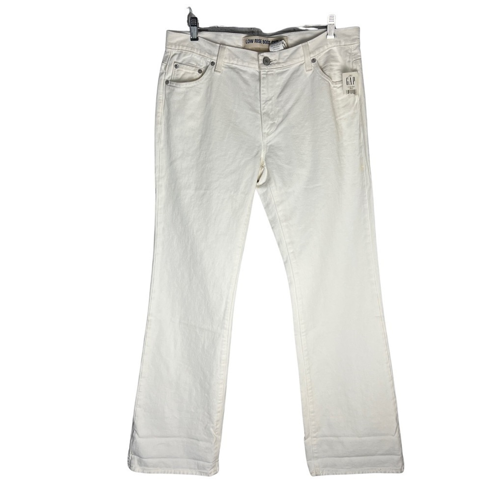 Vintage Y2K White Denim Low Rise Bootcut Jeans New with Tags